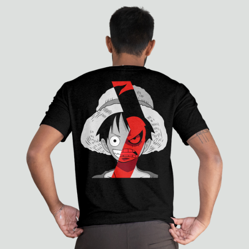 Camiseta Oversized Anime Pirata Chapéu de Palha DTF Premium | TML - Imagem 2