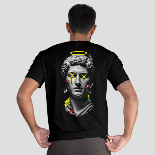 Camiseta Oversized Estátua Glitch Aureola DTF Premium | TML - Imagem 2