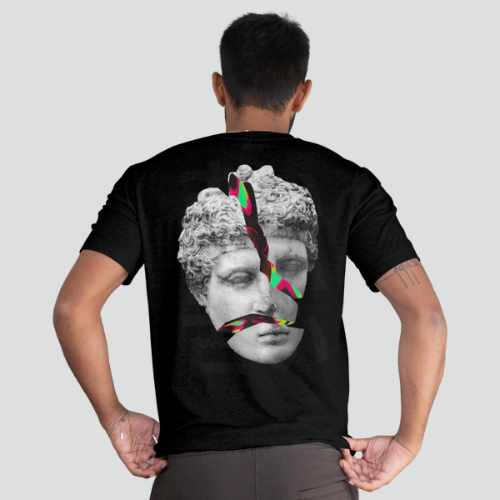 Camiseta Oversized Estátua Mármore Split DTF Premium | TML - Imagem 2