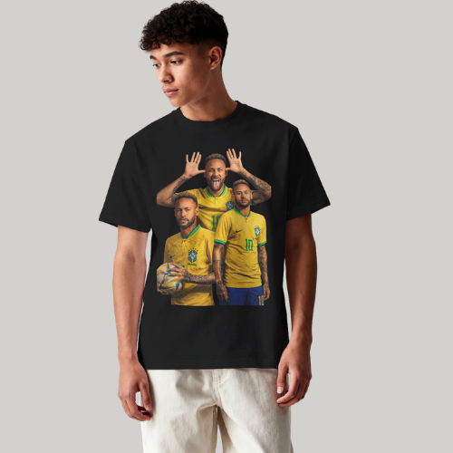Craque Camisa 10 Selecao | Camiseta Oversized Collage DTF - Imagem 2