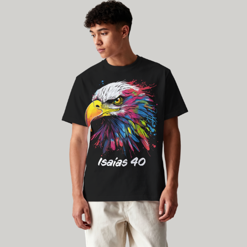 Aguia Isaias 40 Gospel | Camiseta Oversized DTF - Imagem 2