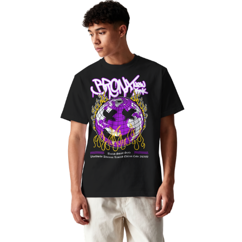 Bronx New York Streetwear — Camiseta Oversized Grafite DTF Premium