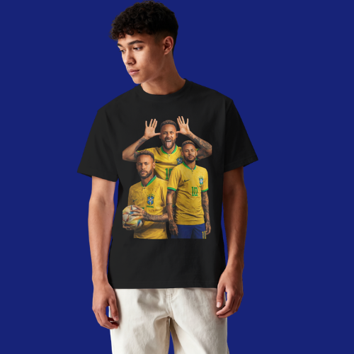 Craque Camisa 10 Selecao | Camiseta Oversized Collage DTF - Imagem 4