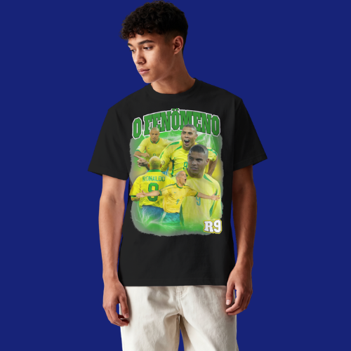 Fenomeno R9 Brasil | Camiseta Oversized Retro DTF Premium - Imagem 4