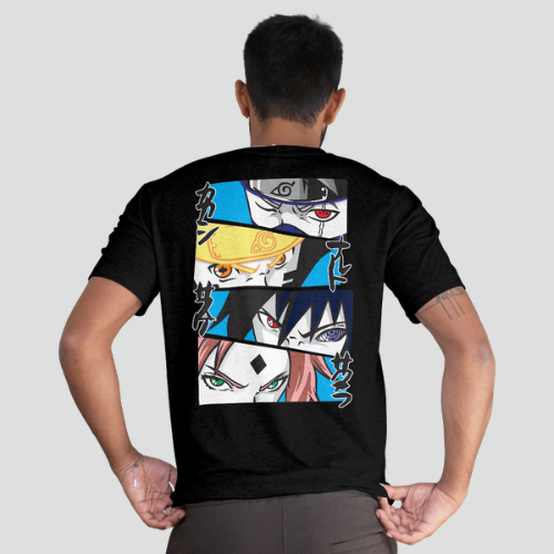 Camiseta Anime Ninjas Olhares Quadrinhos DTF Premium | TML - Imagem 2