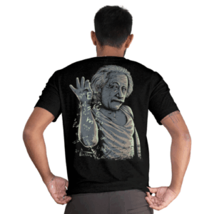 Camiseta Einstein Fórmulas Arte DTF Premium | TML