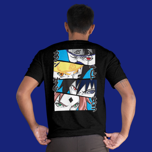 Camiseta Anime Ninjas Olhares Quadrinhos DTF Premium | TML - Imagem 4